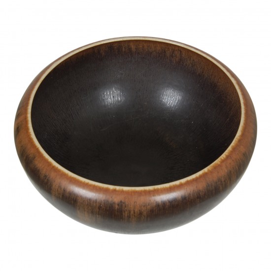 Saxbo Brown bowl H: 13 Cm.
