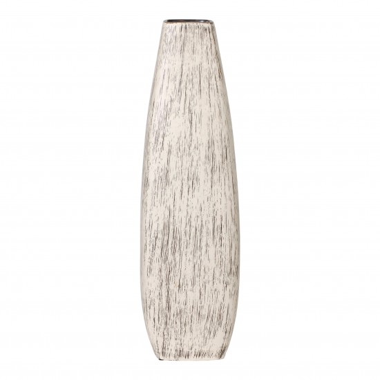 Søholm Stor hvid keramisk vase, signeret, H: 53