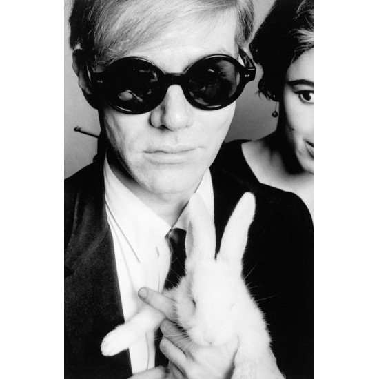 Fotografisk sort/hvid sølvindholdigt billede 20x30 cm af Andy Warhol