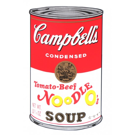 Andy Warhol "Campbell's Soup I". Tomato Beef Noodle, cd