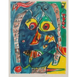 Carl-Henning Pedersen 1985 'HC Andersen Suiten' Litografi 56x42, cd