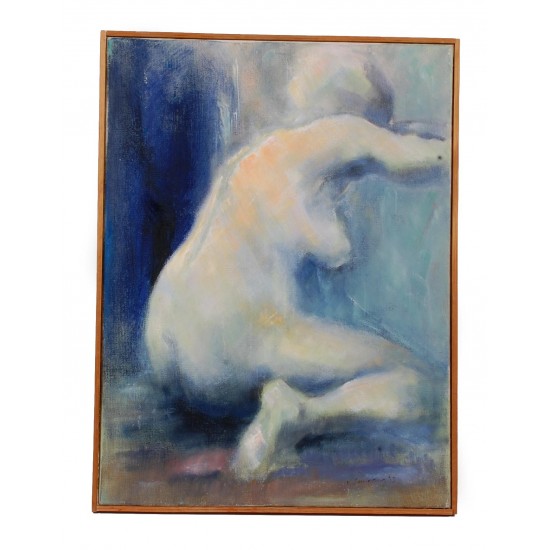 Unknown artist, naked woman, oil on canvas, cd
