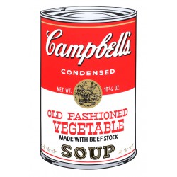 Andy Warhol "Old Fashioned Vegetable Soup - Campbell's Soup" Andy Warhol "Old Fashioned Vegetable Soup - Campbell's Soup"