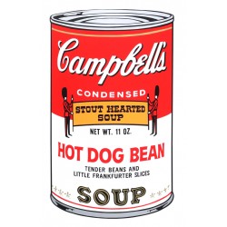 Andy Warhol "Hot Dog Bean Soup - Campbell's Soup" Andy Warhol "Hot Dog Bean Soup - Campbell's Soup"