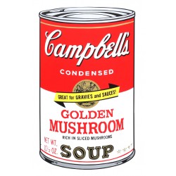 Andy Warhol "Golden Mushroom Soup - Campbell's Soup" Andy Warhol "Golden Mushroom Soup - Campbell's Soup"