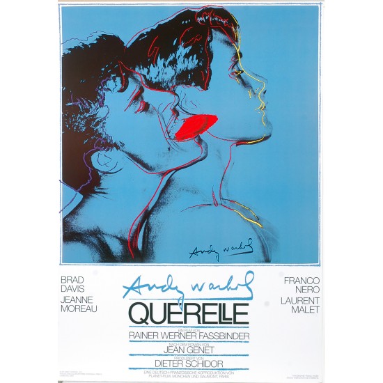 Andy Warhol "Querelle" i farven blå - 100x70, cd