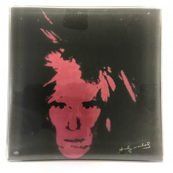 Rosenthal glas fad designet af Andy Warhol, med signatur i tryk, mål: 30x30 cm, emballage medfølger