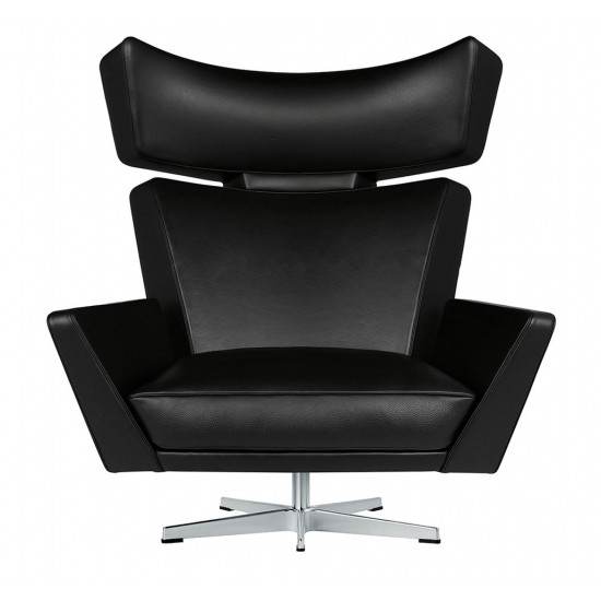 tom millimeter lette Arne Jacobsen Oksen i sort læder GRATIS FRAGT - CPH-Classic