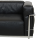 Le Corbusier LC-3 lænestol i sort læder