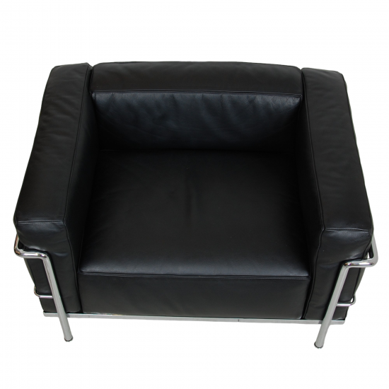 Le Corbusier LC-3 Loungechair in black leather