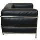 Le Corbusier LC-3 Loungechair in black leather