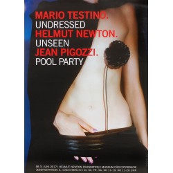 Mario Testino, Undressed, Helmut Newton, Unseen, Jean Pigozzi, Pool Party Poster