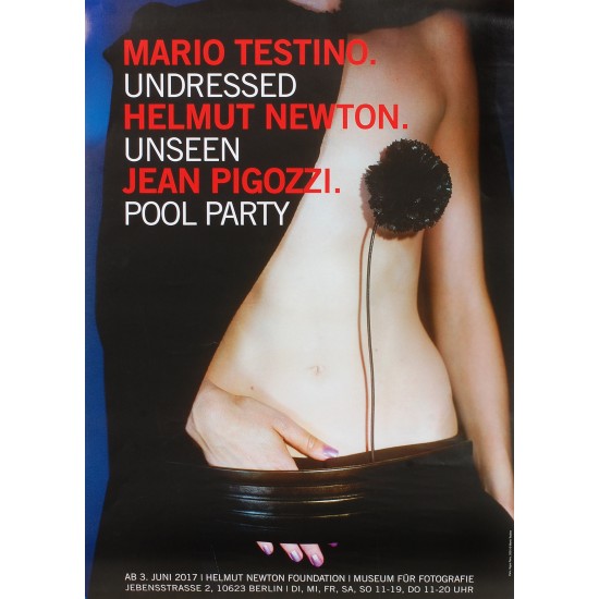 Mario Testino, Undressed, Helmut Newton, Unseen, Jean Pigozzi, Pool Party Poster