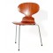 Arne Jacobsen Ant dining chair of teak wood