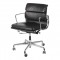 Charles Eames office chair, EA-217 with black leather