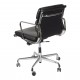 Charles Eames office chair, EA-217 with black leather